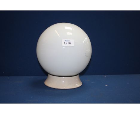 A globe Ceiling light with china base