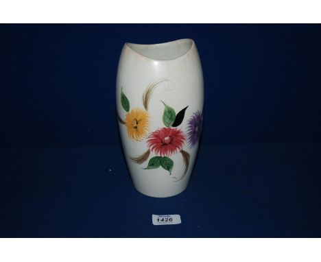 A Radford 'Asters' Vase, 8 1/2'' tall.