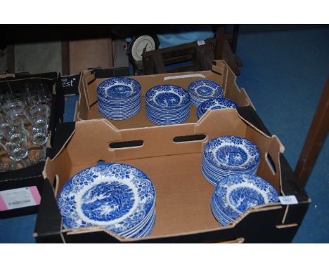 A quantity of 'English Broadhurst' tableware to include fifty side plates, twenty one saucers and thirteen dinner plates