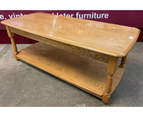 An Ercol elm coffee table 