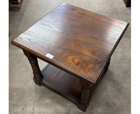 An Ipswich oak lamp table 