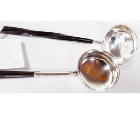 TODDY LADLE. Victorian silver toddy ladle 1861, plus one other