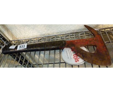 LANCASTER BOMBER ESCAPE AXE. WWII rear gunner Lancaster Bomber escape axe.