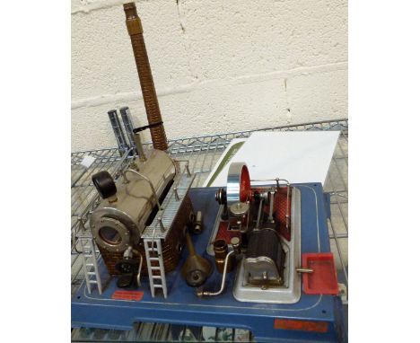 BOXED WILESCO ENGINE. Wilesco boxed stationary steam engine 