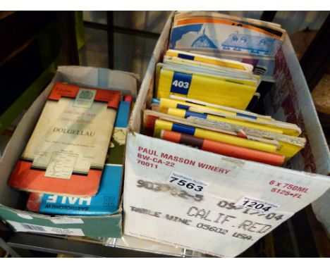 MIXED MAPS. Box of maps, mainly Michelin and Barts including Ordnance Survey linen map of North East Wales