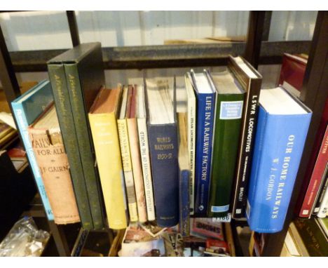 RAILWAY BOOKS. Shelf of railway books