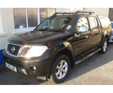 2012 Nissan Navara four door pick up truck - CA12 LDK. 2500ccs. Diesel with automatic gearbox, leather interior, 'snug top' r