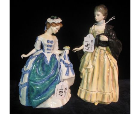 Two Royal Doulton bone china figurines to include; 'Isabella Countess of Sefton' HN3010 and 'Linda' HN3374. (2)(B.P. 24% incl
