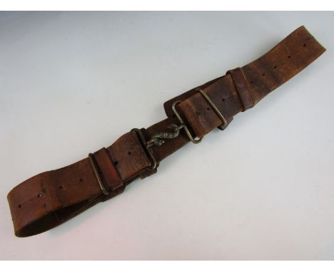 A British Army 1914 pattern leather belt