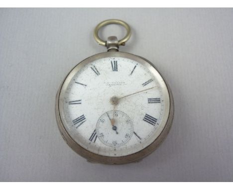 A Victorian gentleman's silver cased pocket watch by J. R. Veates of Penrith