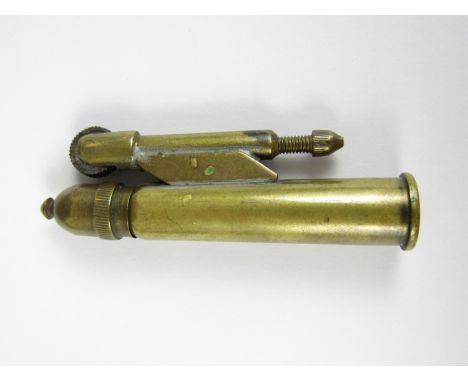 A trench art petrol lighter fabricated from a 1940 .303 rifle round