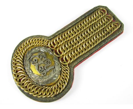 An early Victorian East Lothian Yeomanry epaulette