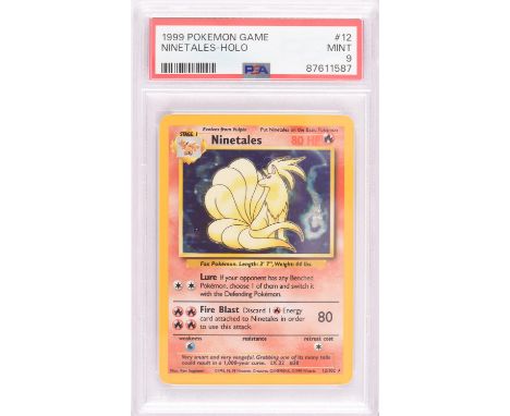 Pokemon TCG. Ninetales Base Set holo 12/102 graded PSA 9. This item is from the collection of the former Managing Director of