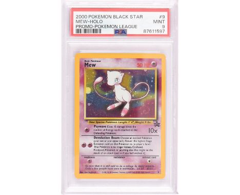 Pokemon TCG. Mew Number 9 Black Star Promo Pokemon League Holo PSA 9. This item is from the collection of the former Managing