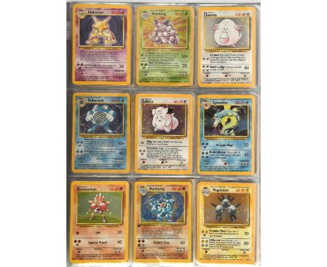Pokemon TCG. Near Complete Base set 99 out of 102 cards present in the set. The three cards missing are the Charizard, Blasto