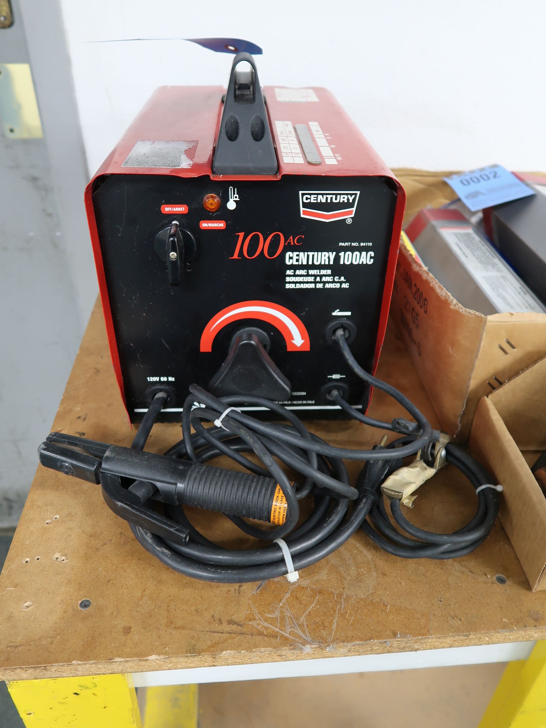 { Group of lots: 1, 2 } 100 AMP CENTURY 100AC ARC WELDER