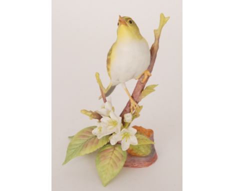 A boxed Royal Worcester limited edition model of a Wood Warbler (Phylloscopus sibilatrix) modelled by James Alder, numbered 1