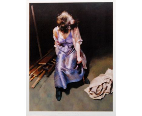 AFTER ROBERT OSCAR LENKIEWICZ (1941-2002) - 'Painter with women - St.Anthony's Theme', photographic reproduction, signed in p