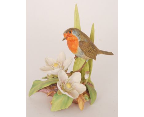 A boxed Royal Worcester limited edition model of a Robin (Erithacus rubecula) modelled by James Alder, numbered 133 of 250, c