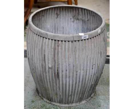 A vintage galvanized dolly tub