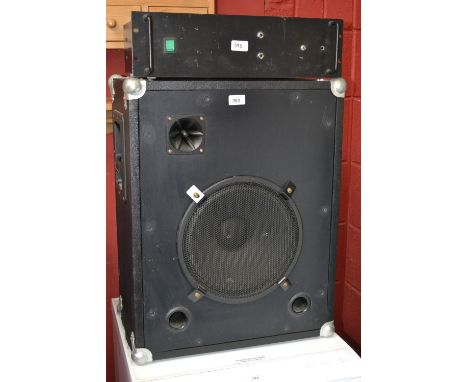 ***SPARE OR REPAIR ONLY***  A Velleman amp; a large speaker (2) 