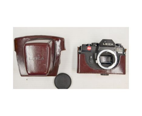 A Leica R 3 Electronic SLR Camera Body, shutter firing, body VG. 