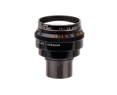 A Taylor Hobson Cooke Speed Panchro Series II f/2 75mm Lens, black, serial no. 751848, body, VG, elements, G, some internal h