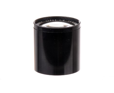 A Dallmeyer Super-Six f/1.9 3” Lens, black, serial no. 559420, body, VG-E, elements, G-E, marks to front element, middle grou