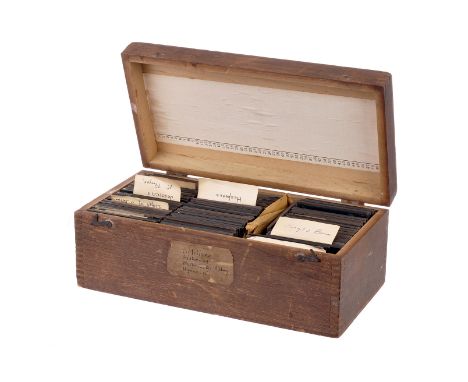 3&frac14;in. square Magic Lantern Slides: some tinted, including famous people, including Florence Nightingale, Tennyson and 