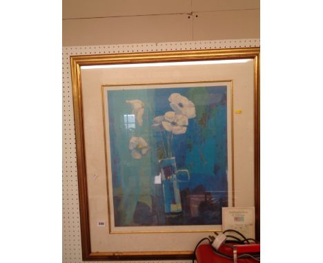 Framed Limited Edition print 'Turquoise Day' by Kirsty Wither 444 of 500 with certificate