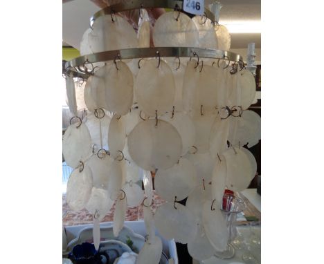Abalone Shell 1970s Light Fitting