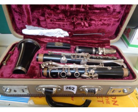 Cased The Model 41 Lewington of London Clarinet and assorted Music