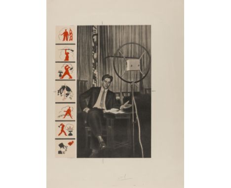Alexander Rodchenko (1891-1956) Vladimir Mayakovsky, 1930s.Original offset colour lithograph, printed both sides, 61 x 44.4cm