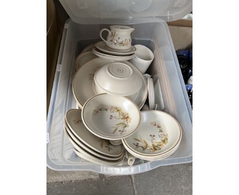 M&amp;S Harvest stoneware dinner ware, appx 40 pieces  
