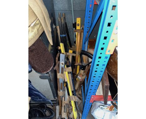 A quantity of garden tools, etc.  