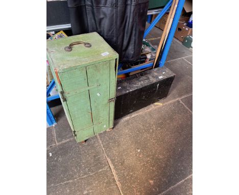 2 joiner's wooden toolboxes with tools.