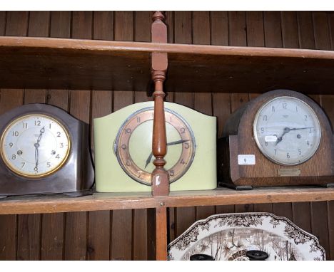 2 Smiths domed clocks and an Ingersoll mantel clock.  