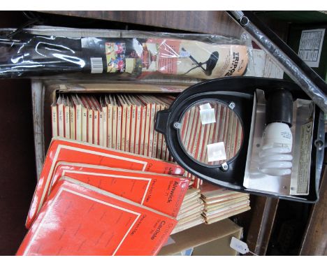 Ordnance Survey Maps, approximately seventy six, 'LTS' adjustable reading light, tripod stool.