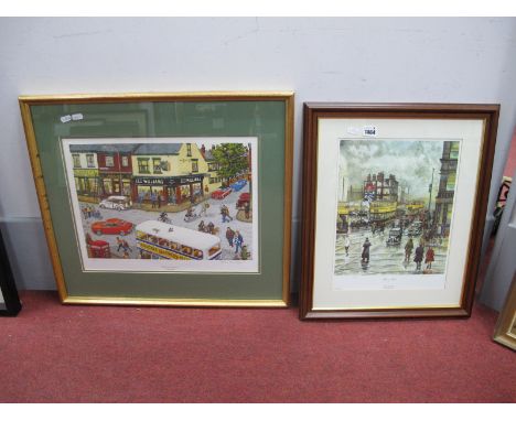 Bill Kirby 'The Tailor's Corner', limited edition colour print of 200, signed Terry Gorman 29.5 x 41.5cm, 'Wet &amp; Wild' li
