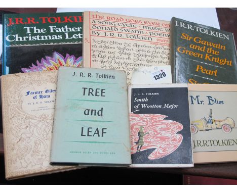 Tolkein (J.R.R): Tje Road Goes Ever On, 2nd imp 1969, in dust jacket, others by the same author Sir Gawain and the Green Knig