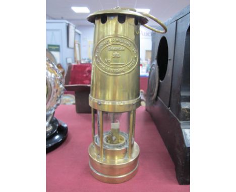 Miners Lamp, E. Thomas and Williams Ltd, makers Aberdare Wales, Cambrian No. 1122452.