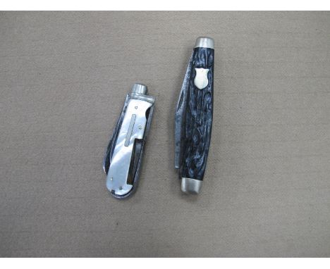 Horseman Knife, mother of pearl scales, N/S bolsters, 7.5cm long closed, Joseph Rodgers, three blade pocket knife, machine sc
