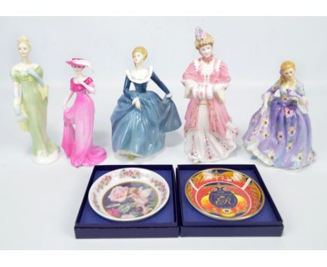 A group of three Royal Doulton figures comprising HN2334 'Fragrance', HN2311 'Lorna' (seconds quality), HN2839 'Nicola' and t