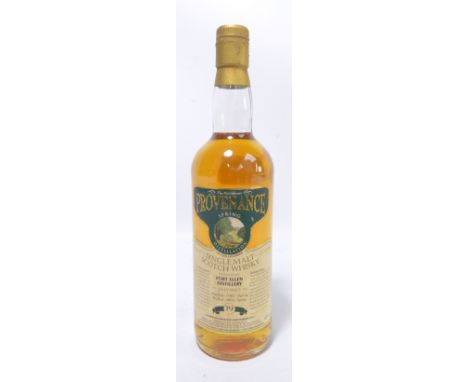 A single bottle of aged 19 years single malt scotch whisky; The McGibbon's Provenance Spring Distillation, distilled at Port 