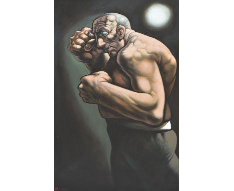 PETER HOWSON OBE (Scottish, born 1958); oil on canvas 'Mandancin', signed, inscribed verso, 158 x 98cm, framed. (D)   CONDITI