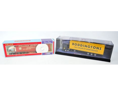 A boxed Corgi limited edition 75205 ERF EC Series Curtain Side Pollock (Scotrans) Ltd, Musselburgh, no. 75205 model truck and
