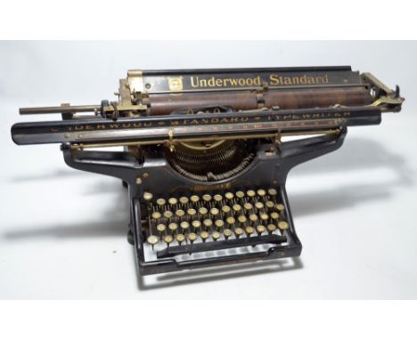 An Underwood 'Standard' typewriter, width 61cm.