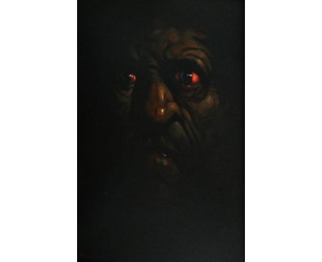 PETER HOWSON OBE (Scottish, born 1958); oil on canvas 'Judas', signed, inscribed and dated 2006 verso, 67 x 37cm, framed and 