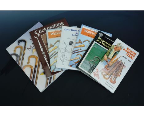 Seven books walking stick making etc