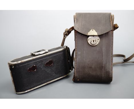 A vintage Voigtlander Bessa folding roll-film camera